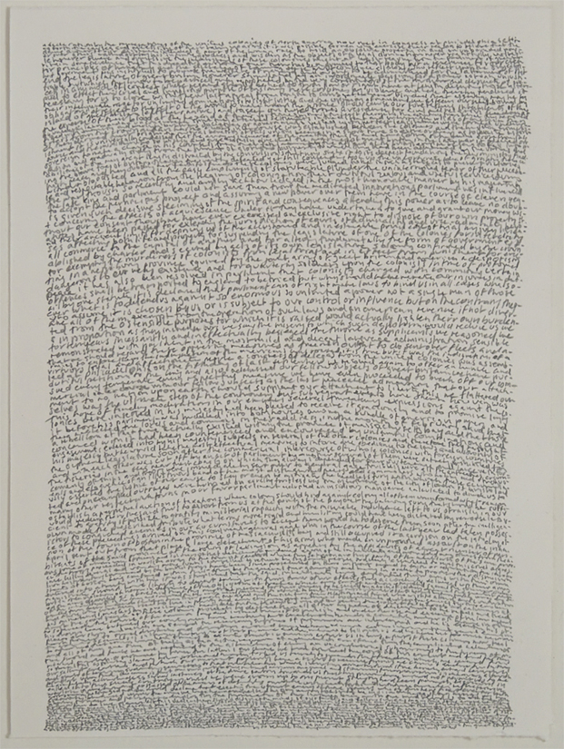 Annabel Daou, <em>The Declaration of the Cause and Necessity of Taking Up Arms</em>, 2006