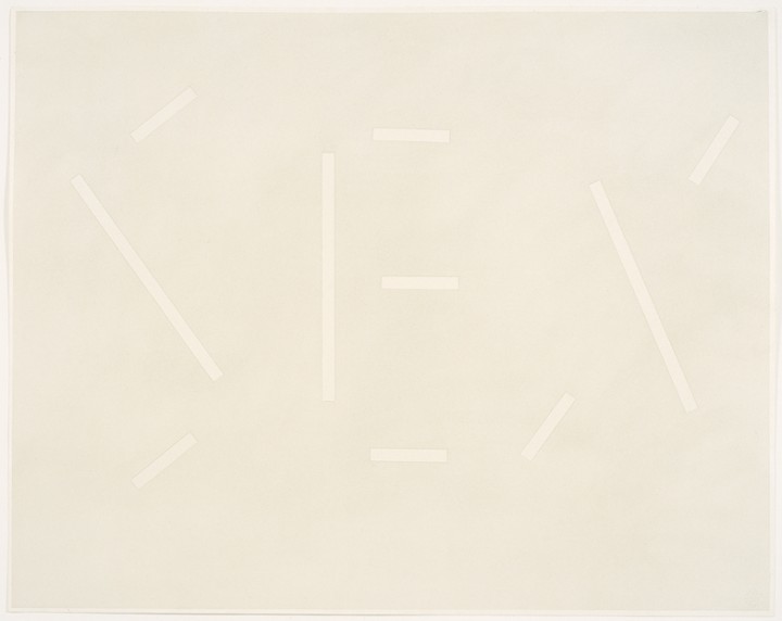 Ed Ruscha, Gray Sex, 1979, pastel on paper, 23 1/8 x 29 1/8 inches (58.7 x 74 cm). © Ed Ruscha. Courtesy Gagosian Gallery / Photo: Ellen McDermott
