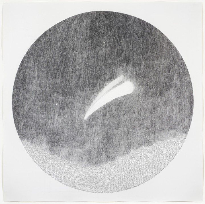 Russell Crotty, Hale Bopp Over Acid Canyon, 1999, ink and graphite on paper, 48 x 48 inches (121.9 x 121.9 cm). © Russell Crotty / Photo: Ellen McDermott